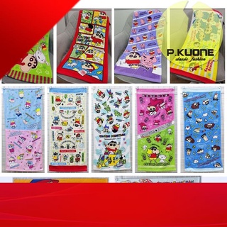 Khăn Mặt Dài Bằng Cotton Nguyên Chất Mềm Mại Thấm Hút Tốt In Hình Cậu Bé Bút Chì Shin-Chan Dễ Thương 34x78
