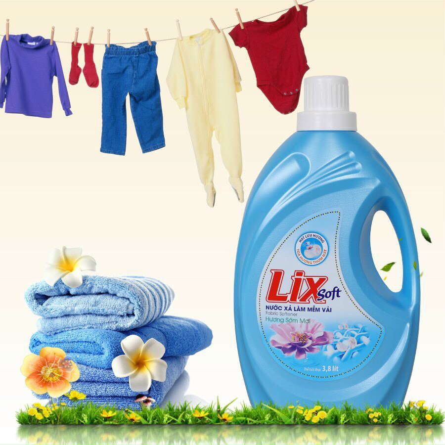 Nước xả vải Lix 3.8L