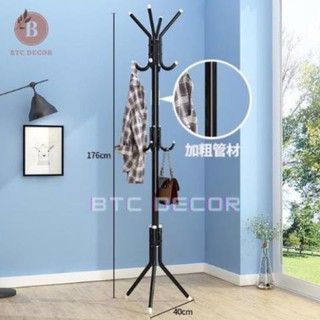 Cây Treo Quần Áo Đứng Inox - Giá Móc Treo Đồ Đa Năng - Chịu Trọng Tải Lớn, Khung Thép Sơn Chống Gỉ - Bảo Hành 12 Tháng