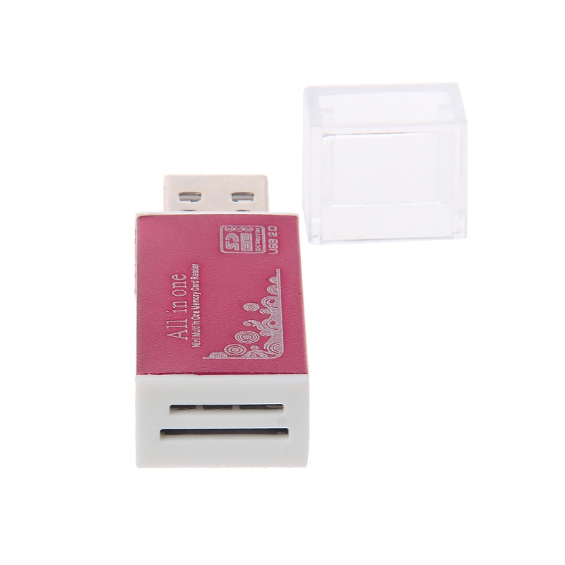 Đầu Đọc Thẻ Nhớ Usb 2.0 Bằng Nhôm Cho Sd / Sdhc Mmc Tf Ms M2