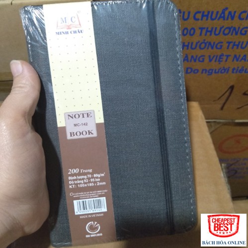 SỔ DA CAO CẤP VÂN VẢI, DÂY CÀI MÃ MINH CHÂU 142