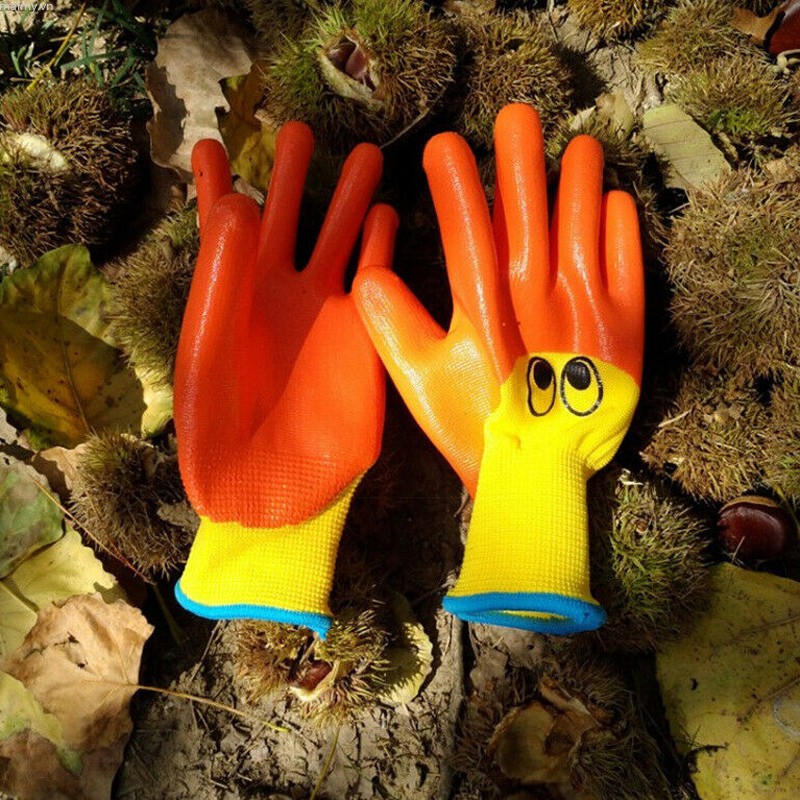 Đôi Găng Tay Làm Vườn Cho Trẻ Em Từ 4-13 Tuổi Mềm Mại Thoải Mái
