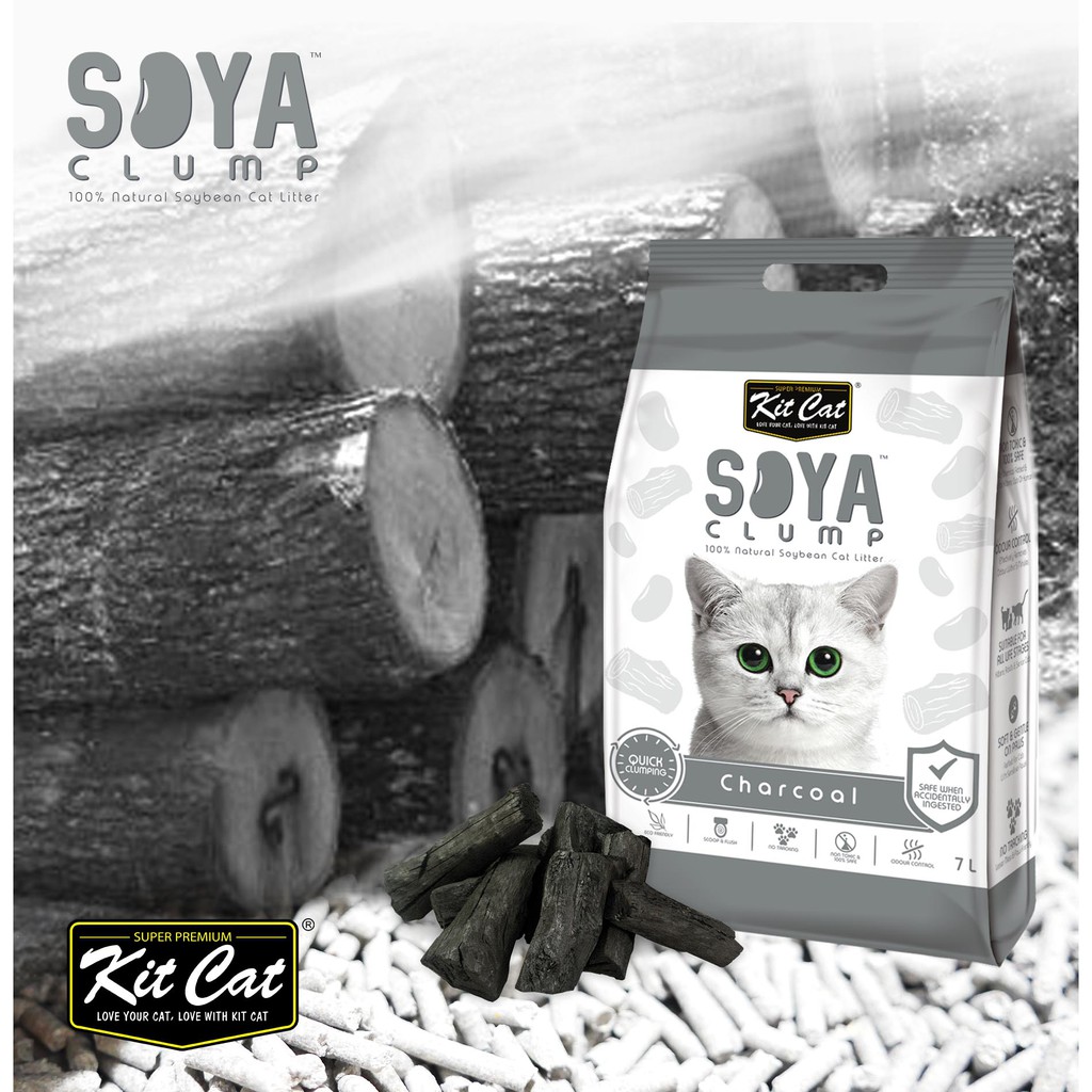 Cát vệ sinh cho mèo Kitcat Soya đậu nành hữu cơ 7l