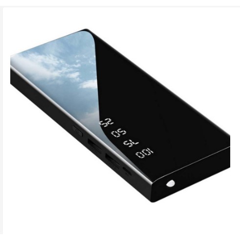 Sạc Dự Phòng 20000mAh Mặt Kính hiển thị pin.2USB có đèn