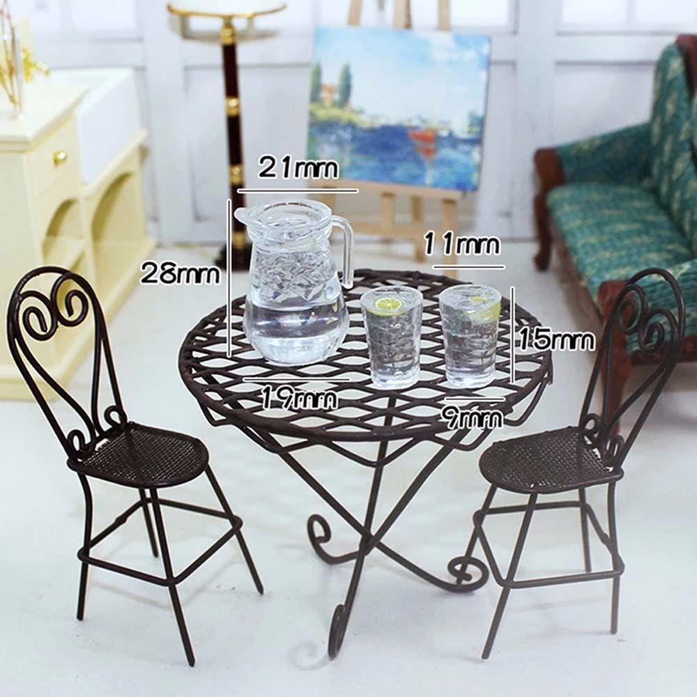 Bộ Ly Nước Chanh Mini Trong Suốt Trang Trí Nhà Búp Bê 1 / 12