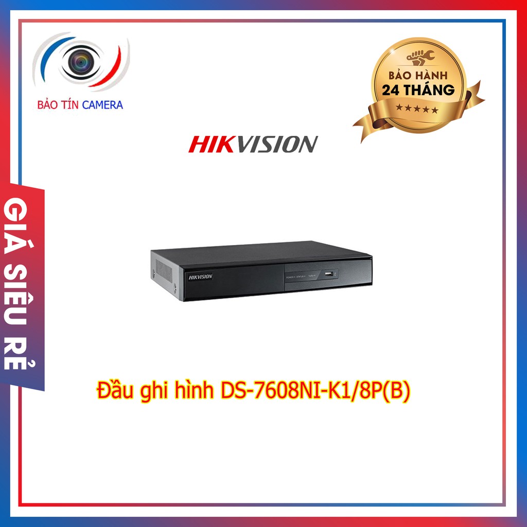 Đầu ghi hình DS-7604NI-K1(B) chính hãng bảo hành 24 tháng