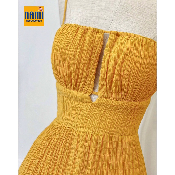 ( HÀNG CHUẨN ĐẸP ) Đầm Maxi Hở Lưng Cột Dây Thướt Tha Xinh Xắn Quyến Rũ Dạo Biển - ATNU016
