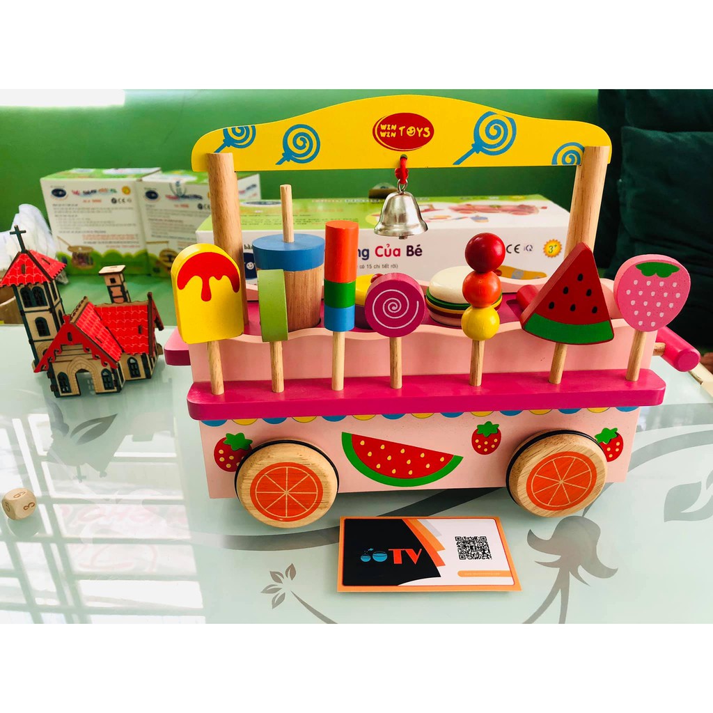 Đồ chơi gỗ quầy bán hàng của bé | Bộ gian hàng cho bé Winwintoys | Đồ chơi gỗ Việt Nam