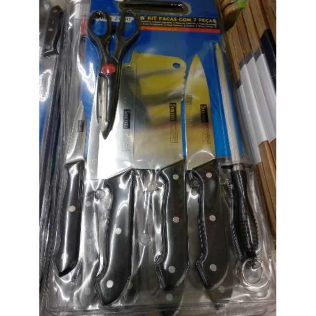 BỘ DAO ThỚT 7 MÓN INOX SIÊU BỀN