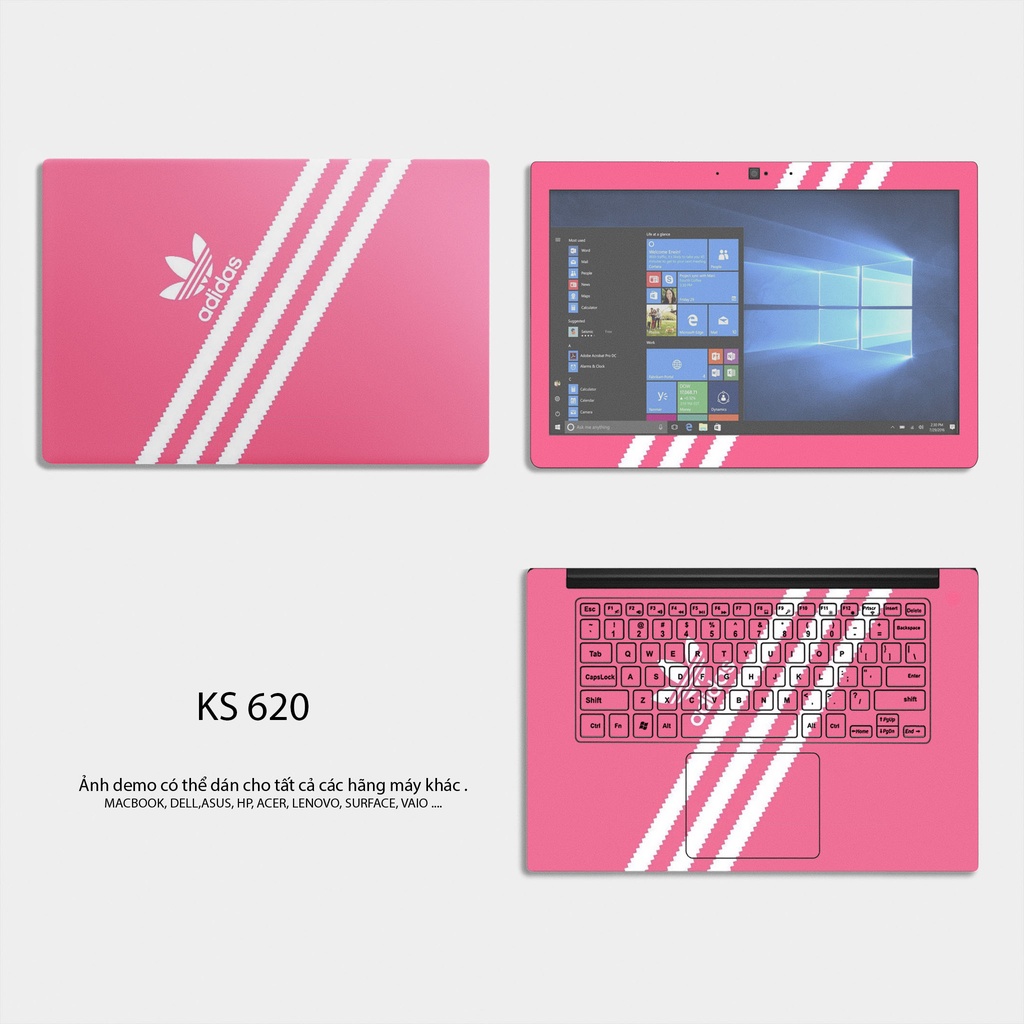 Mẫu Adidas1 - Decal Cắt Sẵn - Dán Chuẩn Kích Thước Laptop