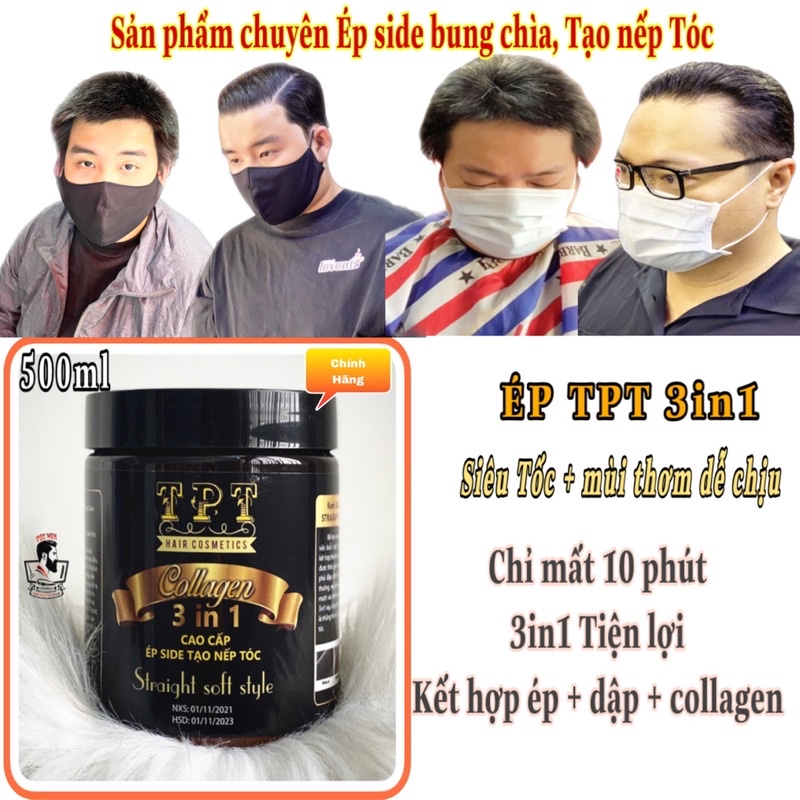 Ép side TPT 3in1 đa năng chuyên tạo nếp tóc