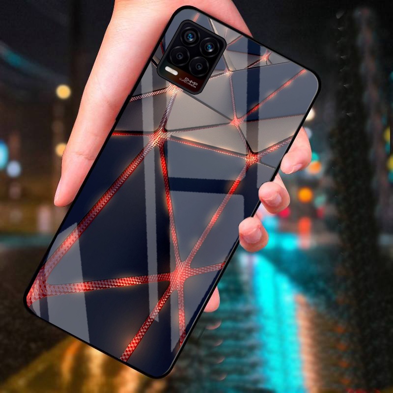 Ốp Lưng REALME 8, REALME 8 PRO Mặt Kính Cường Lực Cao Cấp Thiết Kế Riêng