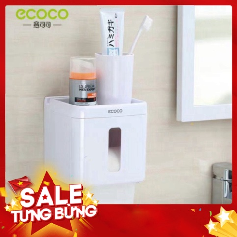 Hộp đựng giấy vệ sinh ECOCO vuông 1612 TA AM