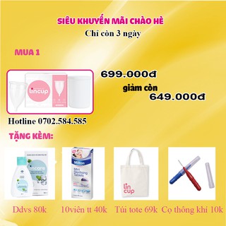 Cốc nguyệt san Lincup [Tặng full quà] - Chính Hãng nhập khẩu từ Mỹ