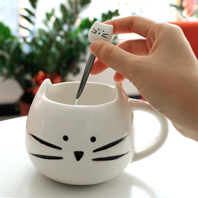 1 muỗng nĩa ăn trái cây hình mèo dễ thương