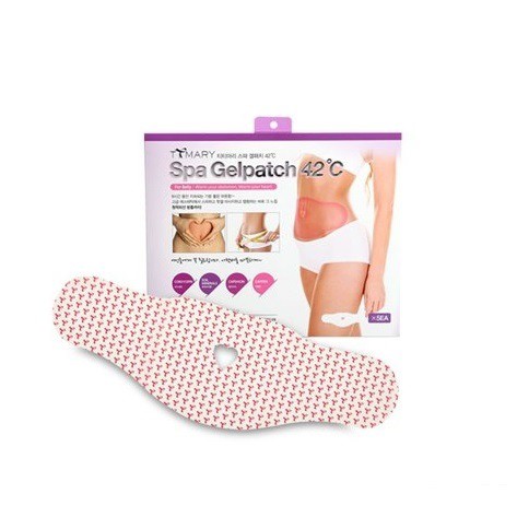 Miếng dán giảm mỡ bụng 42 độ C Spa Gelpatch (hộp 5 miếng)