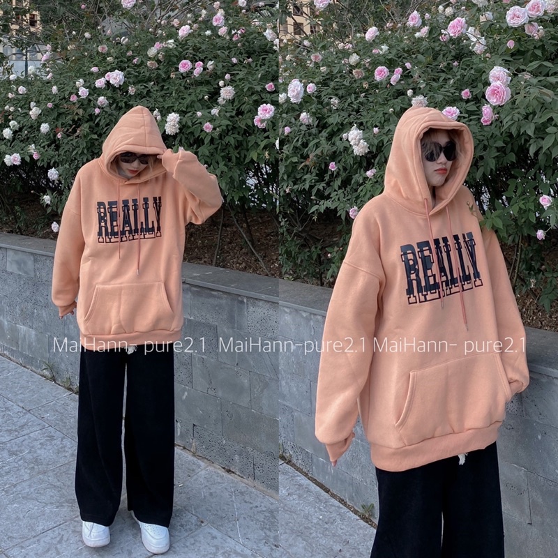 Hoodie nỉ lót bông chữ Relly quảng châu | BigBuy360 - bigbuy360.vn