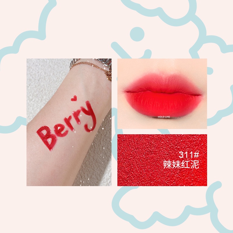 (2022 màu mới)Son kem bùn HOLD LIVE cún bông xanh mềm mướt mịn lì Little Ice Stick Lip Mud lâu trôi hot trend HL485