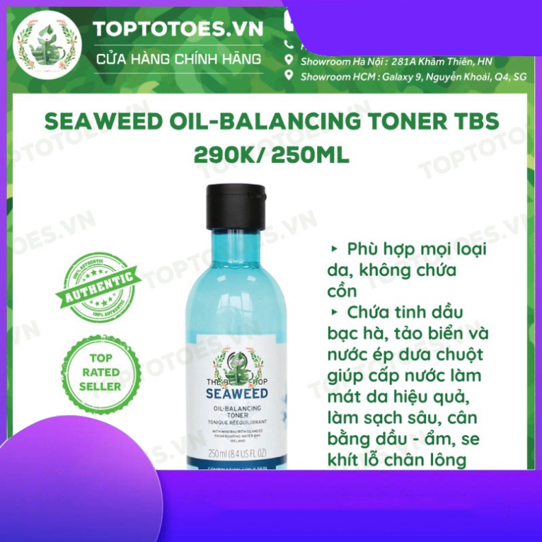 CHỈ SALE HÔM NAY Bộ sản phẩm Seaweed The Body Shop sữa rửa mặt, toner, kem dưỡng, mặt nạ, tẩy da chết CHỈ SALE HÔM NAY