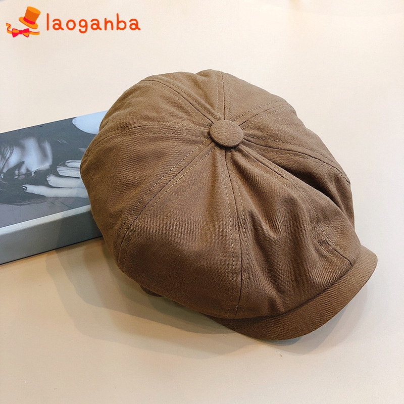 L□ Men Newsboy Cap Herringbone Baker Boy Cabbie Flat Hat Retro Newsboy Cap