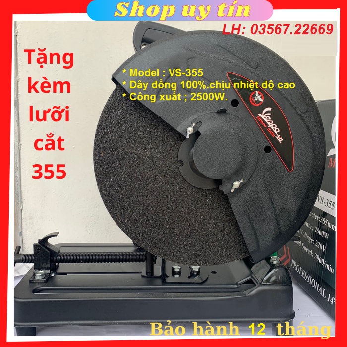 Máy Cắt Sắt Vespa 2022 Công Suất 2500w - Động Cơ Dây Đồng 100% - 2500W