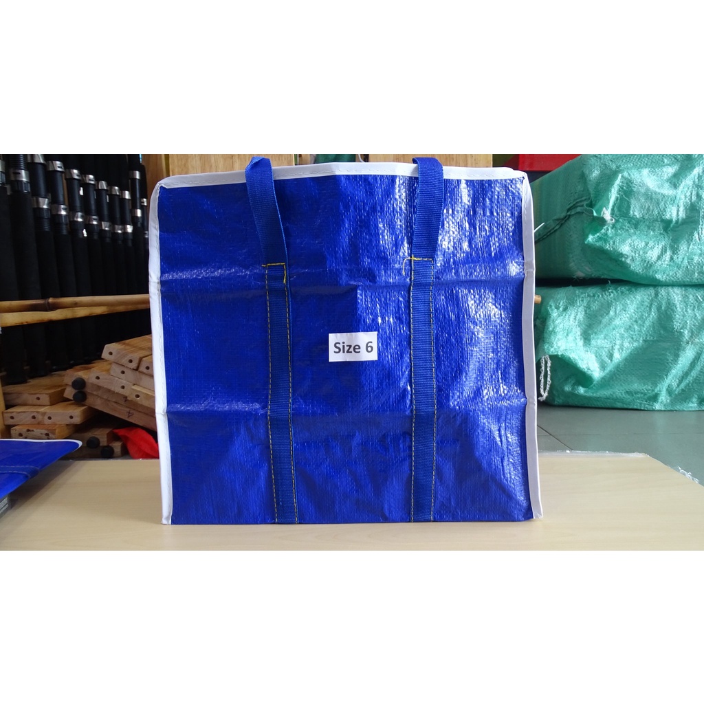 Giỏ đựng cá túi bạt xanh