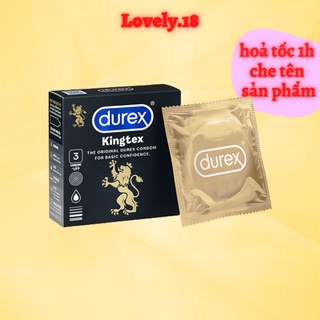 Bao cao su Durex Kingtex 49mm . Bao cao su size nhỏ, ôm sát, chân thật.