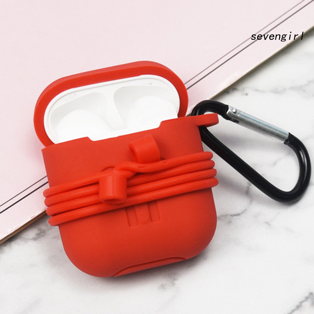 Vỏ Đựng Bảo Vệ Hộp Sạc Tai Nghe Airpods 1 / 2 Bằng Silicone