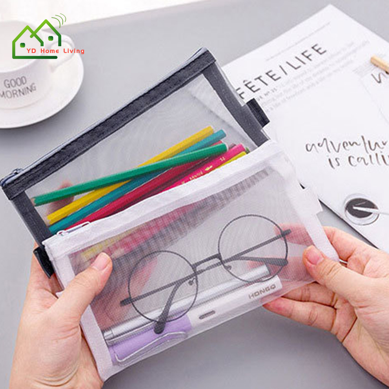 Túi Đựng Bút Trong Suốt Cỡ Lớn Thiết Kế Đơn Giản