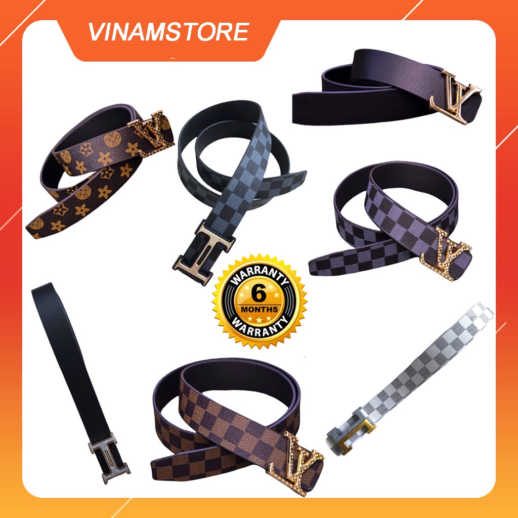 THẮT LƯNG NAM LV, DÂY NỊT CHỮ H CAO CẤP MỀM GIÁ RẺ VINAMSTORE