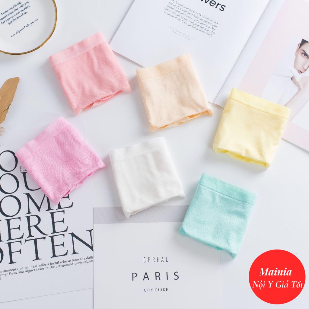 Quần Lót Cotton Nữ Màu Trơn Size L XL Chíp Nữ Cotton Dễ Thương Rẻ Đẹp Co Giãn Mainia Shop