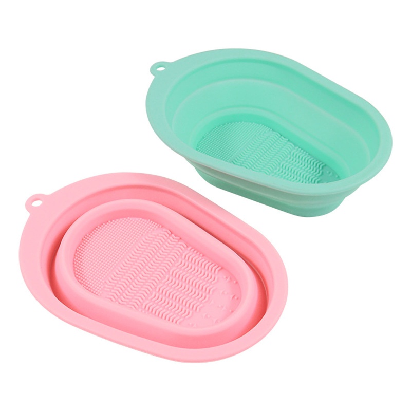 Miếng silicone vệ sinh cọ trang điểm có thể gấp gọn tiện lợi