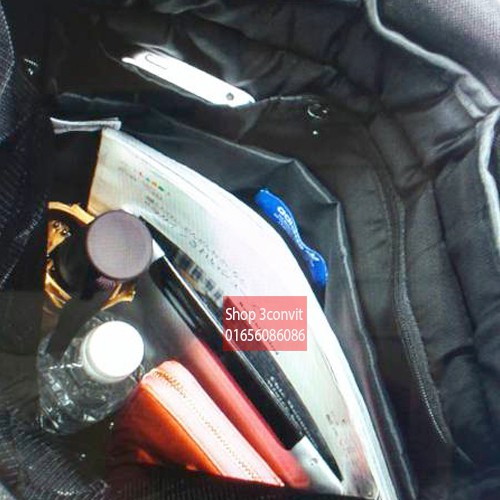 Balo thời trang 3D Roll Top Black