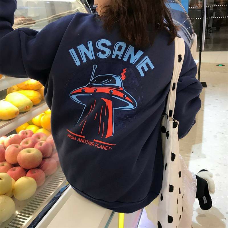 Áo Nỉ cổ tròn Nỉ bông 2 lớp INSANE