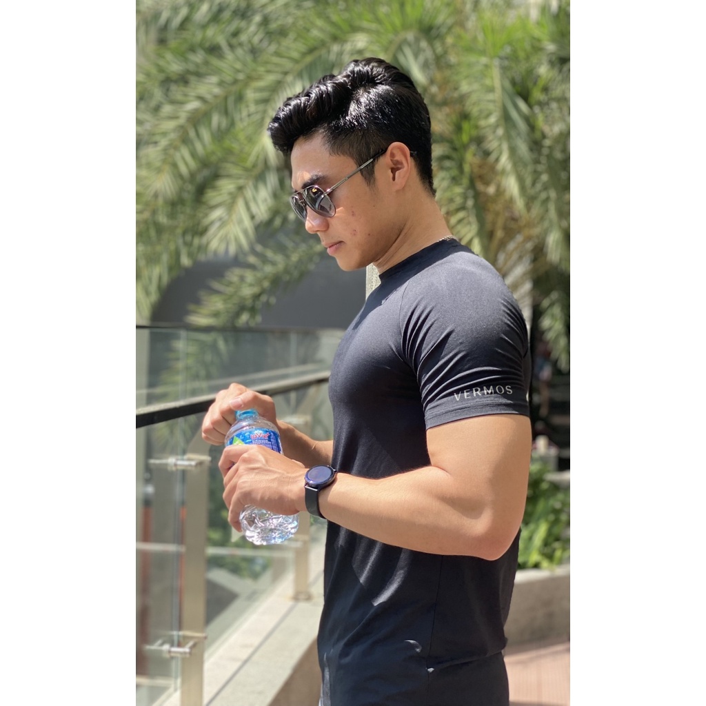 Áo Tập Gym,Áo Thun Thể Thao Nam VERMOS V1 Chính Hãng Cao Cấp