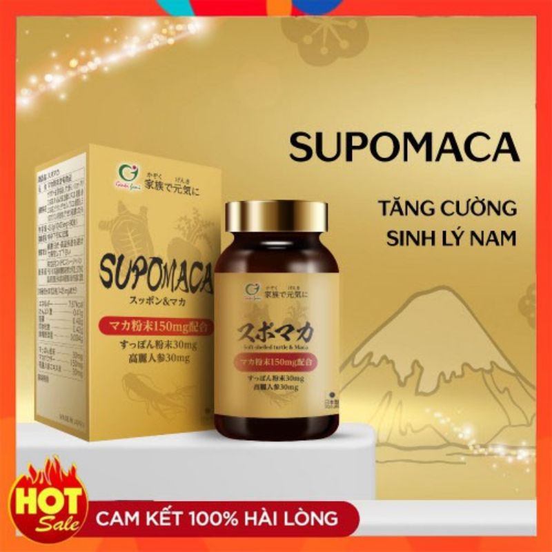 supomaca Hỗ trợ tăng cường sức khỏe, sinh lý nam.Hỗ trợ cải thiện tình trạng giảm ham muốn tình dục