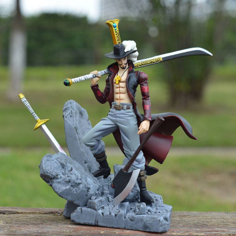 Nhân vật figure mắt diều hâu dracule mihawk luffy đồ chơi trẻ em decor mô hình one piece anime lắp ráp decor phòng pc