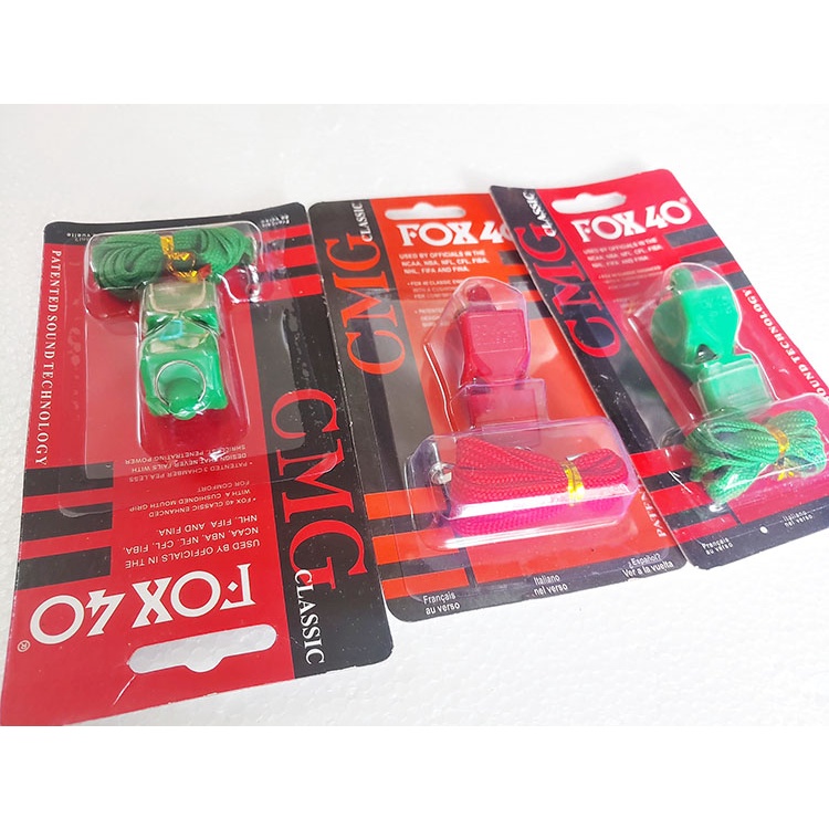 Còi nhựa Fox 40 - dụng cụ thể thao chuyên dùng cho trọng tài