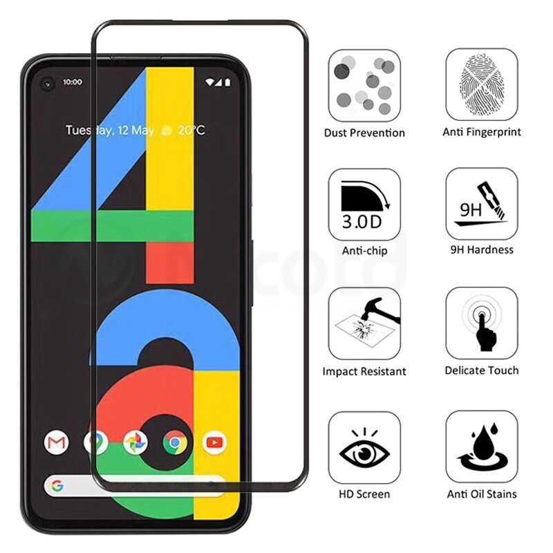 Full Cover Tempered Glass For Google Pixel 4a 5g 3a Pixel 1 2 3 4 5 Screen Protector For Google Pixel 4 3a 2 XL Glass