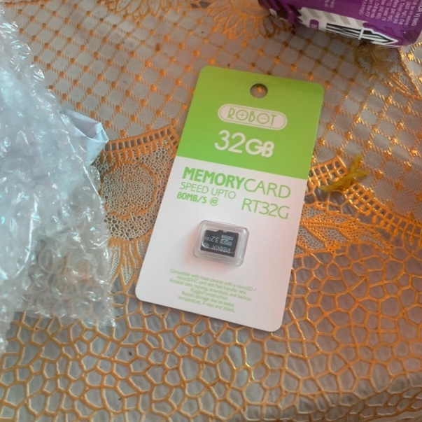 Thẻ nhớ Micro SD ROBOT dung lượng 16Gb / 32Gb / 64GB - Dành cho camera an ninh, Điện thoại, Loa bluetooth, Laptop