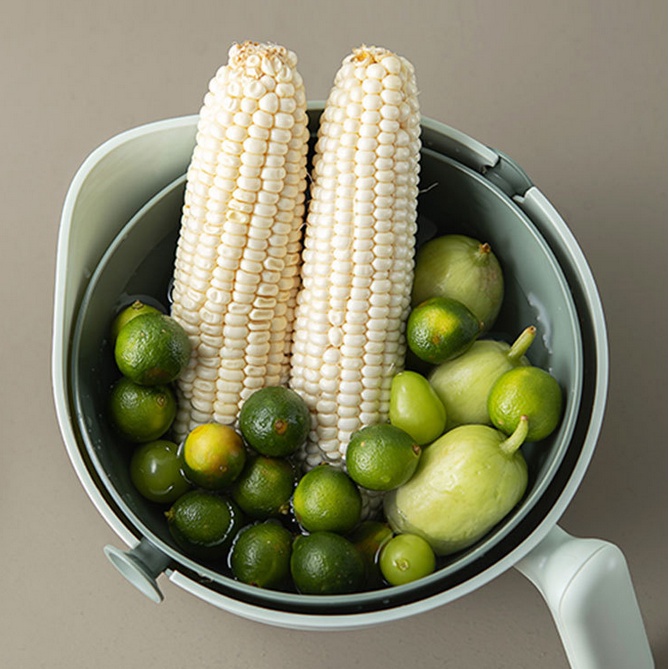 Bộ Thau Rổ, Thau Rổ XOAY 29CM Đựng Rau, Củ, Quả