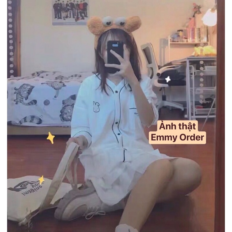 Áo khoác dáng kimono ngắn tay phong cách ullzang Hàn Quốc | BigBuy360 - bigbuy360.vn