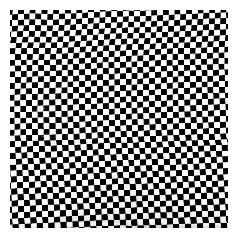 Khăn choàng cổ vuông in họa tiết caro bằng cotton đa năng kích thước 55x55cm cho nam và nữ