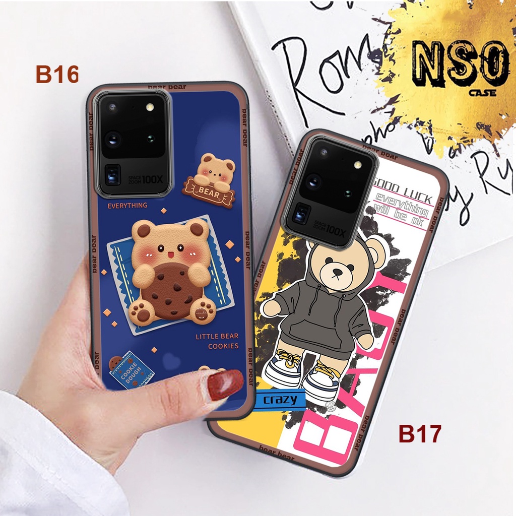 Ốp SamSung S20 Ultra In Hình Gấu Siêu Đáng Yêu