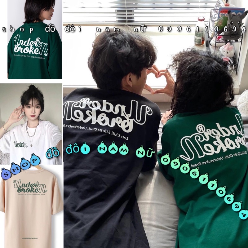 Áo Thun Tay Lỡ Áo Đôi Áo Cặp Bạn Thân Vải Thun Cotton Ko Xù Lông Có Nhiều Size