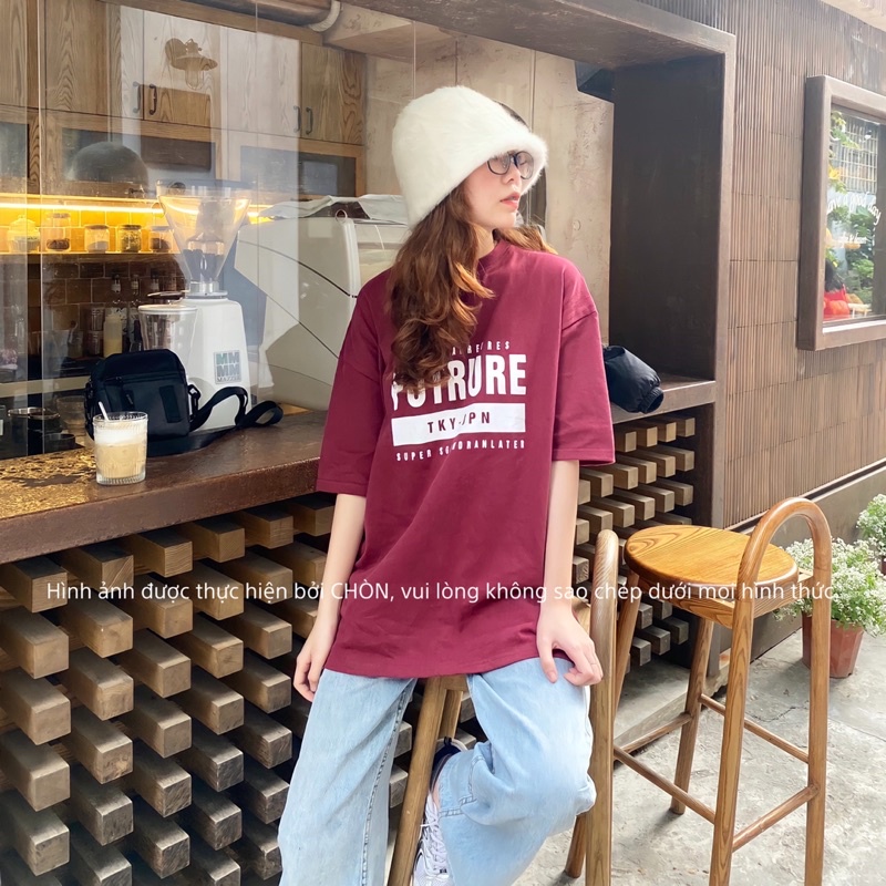 Áo thun 3158 MÀU ĐỎ hàng loại 1 chất dày dặn Cotton Unisex CHÒN CLOTHING