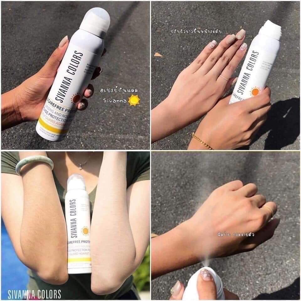 Xịt chống nắng SIVANA  150ml, xịt chống nắng các tác nhân gây hại - Bini.store.official