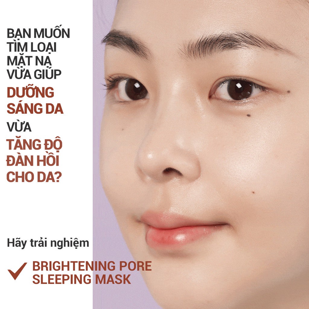 [Mã COSIF05 giảm 10% đơn 400K] Mặt nạ ngủ dưỡng sáng da 3 trong 1 innisfree Brightening Pore Sleeping Mask 100ml