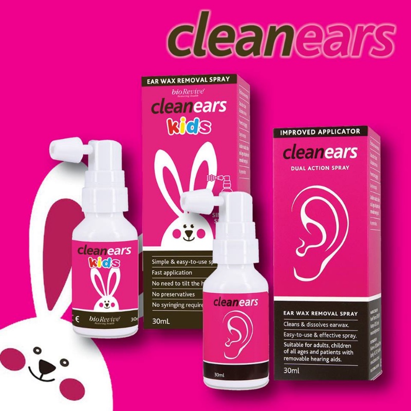Xịt ráy tai cho bé Clean Ears Kids của  Úc 30ml giúp lấy ráy tai làm tan ráy tai cho bé từ 2 tháng tuổi trở lên