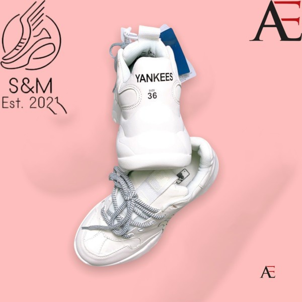 Giày _MLB NY, Giày Sneaker NY Da Bò Cao Cấp Đế Cao Tăng Chiều Cao Full Box Bill | BigBuy360 - bigbuy360.vn